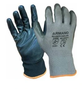 Gants enduits nitrile pour la protection des mains